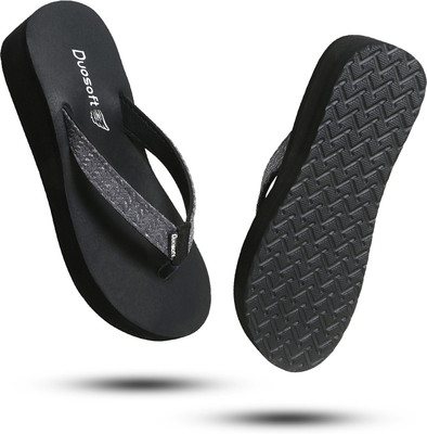 DUOSOFT Women Doctor Slipper|Super Soft|Orthopedic|Lightweight|Diabetic|Antiskid Flip Flops(Silver , 5)