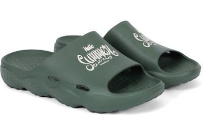 GOLDSTAR Men Slides(Green , 7)