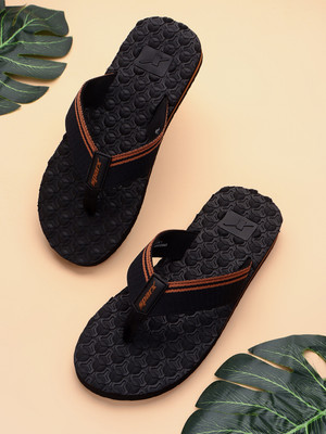 Sparx Men Slippers(Black, Tan , 8)