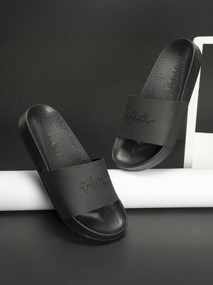 RED TAPE Men Slides(Black , 11)