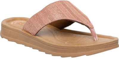 aerowalk Women Slippers(Orange , 3)