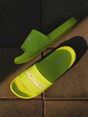JACK & JONES Men Slides(Green , 10)