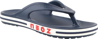 Neoz Men Levirex Lightweight with Arch Support Durable Anti-Skid & Stylish Dailywear| Slippers(Navy , 10)