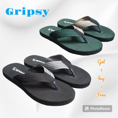 Gripsy Men Flip Flops(Multicolor , 9)