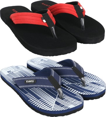 KUNTO Men Flip Flops(Multicolor , 10)