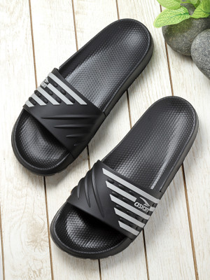 asian Men Slides(Black, Grey , 7)