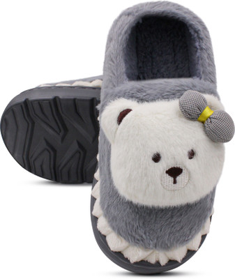 VRITRAZ Women Slippers(Grey , 7)