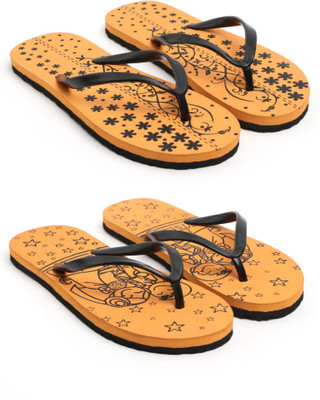 Indrawati Women Flip Flops(Multicolor , 6)