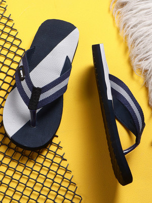 Sparx Men Slippers(Grey, Navy , 10)