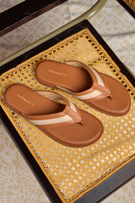 Neemans Men Flip Flops(Tan , 12)