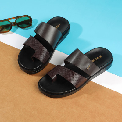 MOCHI Men Flats(Brown , 8)