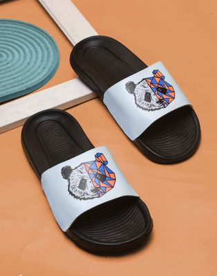 Shoe Mate Men Slides(Blue , 9)