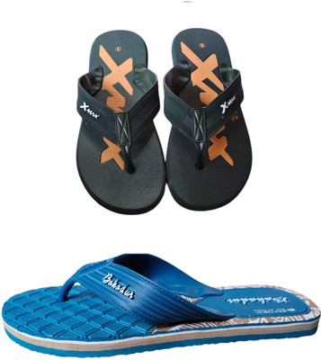 DEEPAKTRADERS Men Slippers(Green, Blue , 9)