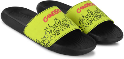 Shoe Mate Men Slides(Yellow , 10)