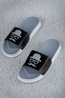 Digicros Men Slides(Grey , 8)