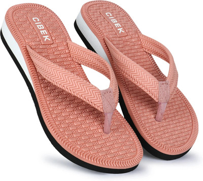 CIBEK Women Doctor step with Cibek comfortable extra soft daily wear women slipper Flip Flops(Pink , 4)