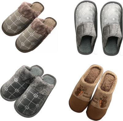 Mahi Enterprises Men Flip Flops(Beige, Grey, Grey, Brown , 6)