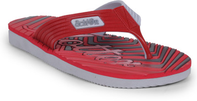action Men GFL-1005 Slippers(Grey, Red , 8)