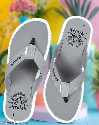 AROTEK Men Slippers(Grey , 7)
