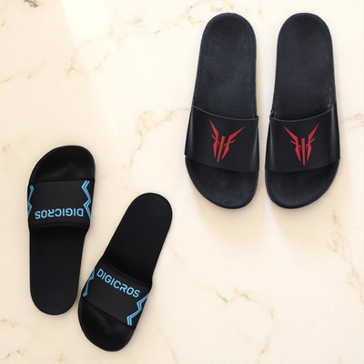 Digicros Men Slides(Red, Blue , 6)
