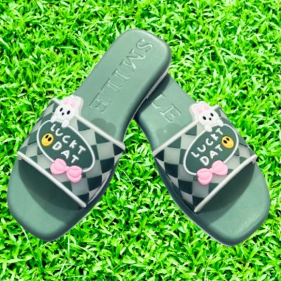 Ukansu Women Slides(Green , 5)