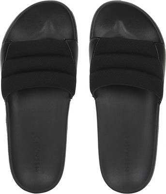 Neemans Men Slides(Black, Black , 9)