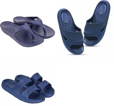 Feel alive Men Slippers(Multicolor , 9)