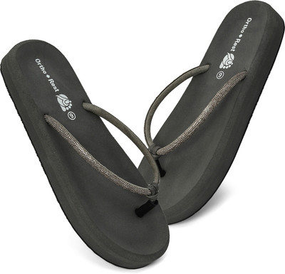 Ortho + Rest Women House Slipper Ortho Care Dr Orthopaedic Diabetic Comfortable MCR Flat Flip Flops(Grey , 6) Ortho + Rest Women House Slipper Ortho Care Dr Orthopaedic Diabetic Comfortable MCR Flat Flip Flops(Grey , 6)