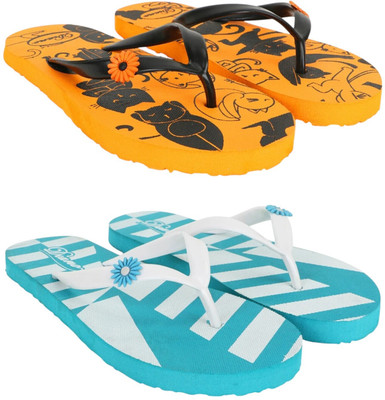 diano Women Flip Flops(Multicolor , 8)