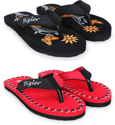 BIZLER Women Soft Ortho Slippers | Lightweight, Non-Slip & Stylish Daily Wear Slippers(Multicolor , 5)