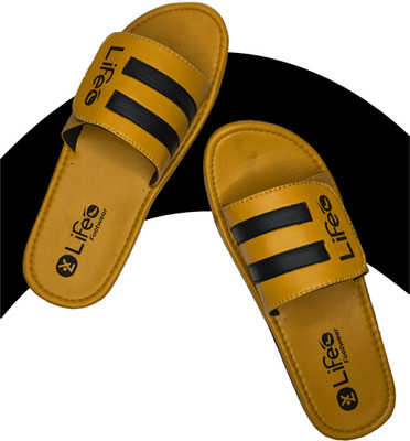 LifeO Men Slides(Gold , 6)