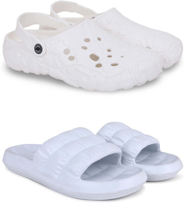 Pampy Angel Men Clogs(White, White , 6)