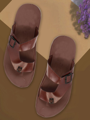 FLYNFIT Men Slippers(Brown , 9)