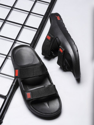 HRX by Hrithik Roshan Men Flip Flops(Black , 8)