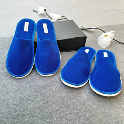 TRAVELKHUSHI Men soft house Slippers(Blue , 8 UK/India)