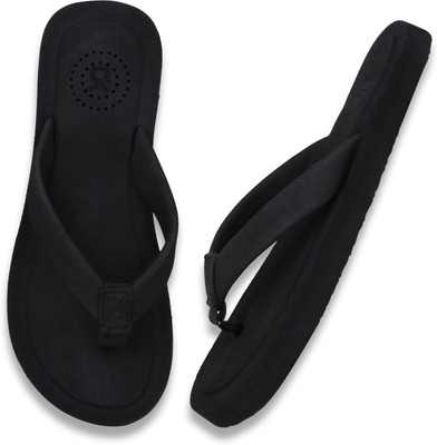 CIBEK Women Flip Flops(Black , 5)