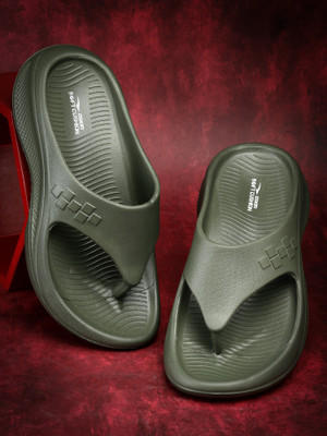 asian Men Flip Flops(Olive , 6)