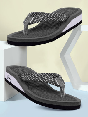 DASHNY Women EXTRA SOFT HEEL Ortho Care Orthopaedic Comfort Slippers For Women & Girls Flip Flops(Grey , 6)