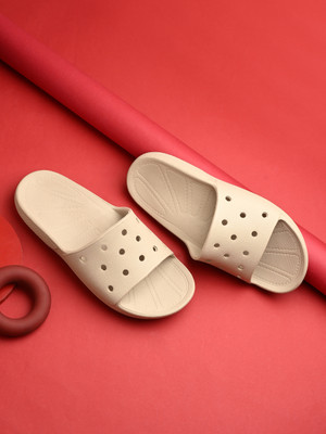 HRX by Hrithik Roshan Women Ultra-Lightweight & Flexible EVA Slip-On for All-Day Comfort Flip Flops(Beige , 3)