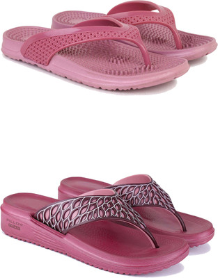 ABN Women Flip Flops(Pink , 7)