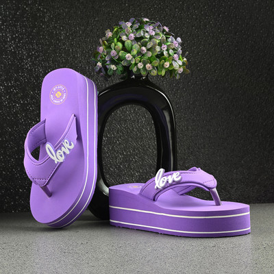 Footup Women Super Soft|Orthopedic|Comfortable|Lightweight|Diabetic Slippers(Purple , 8)