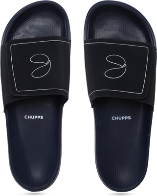 Chupps Men Urban Edge Navy Blue Men's Comfortable Slides & Flip Flop Slides(Navy , 6)