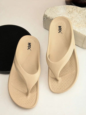 HRX by Hrithik Roshan Women Ultra-Lightweight & Flexible EVA Slip-On for All-Day Comfort Flip Flops(Beige , 7)