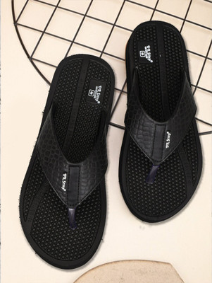 DR STTEP Men Slippers(Black , 9)