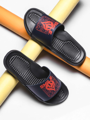 Shoe Mate Men Slides(Navy , 8)