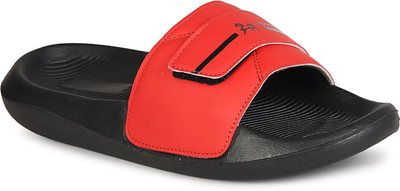 Shoe Mate Men Slides(Red, Black , 10)