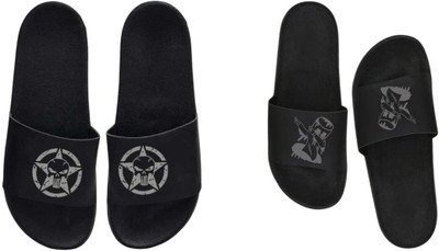 nvisan Men Slides(Grey, Grey , 10)