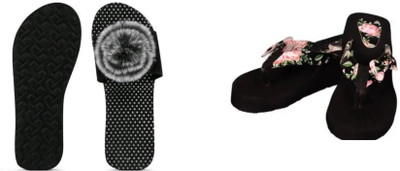 BOOMBEAUTY Women Flip Flops(Multicolor , 3)