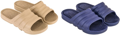 SoleSaga Men Slippers(Beige , 10)