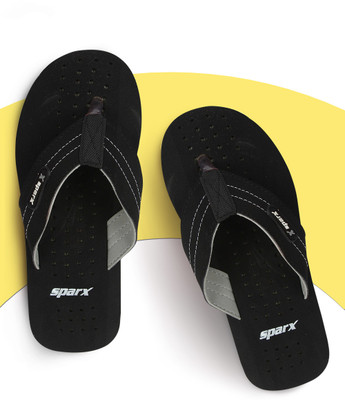 Sparx Men Flip Flops(Black , 9 UK/India)